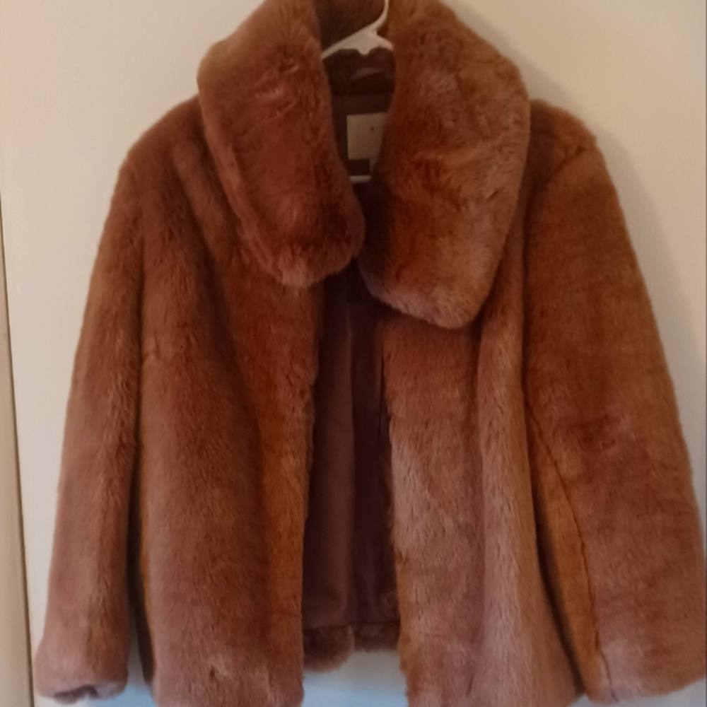 Faux fur coat
